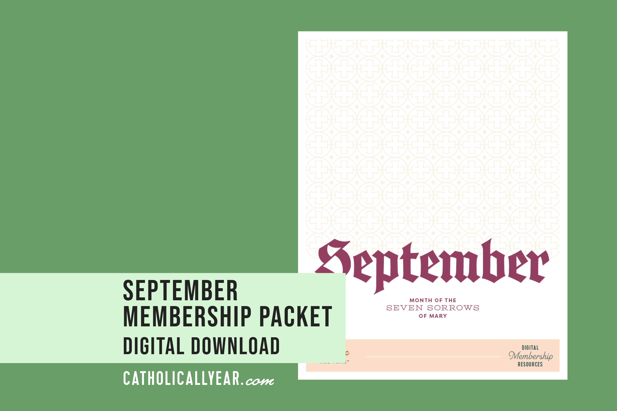 September Membership Packet