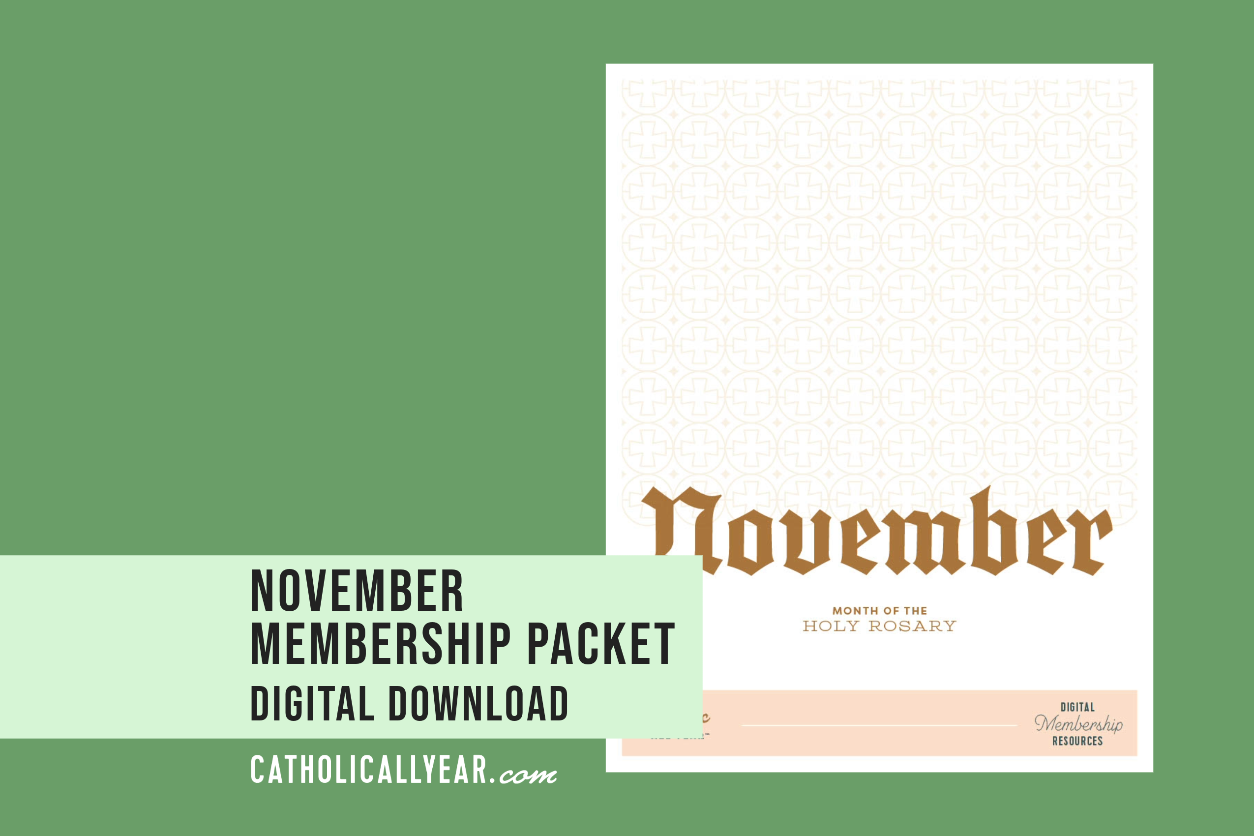 November Membership Packet