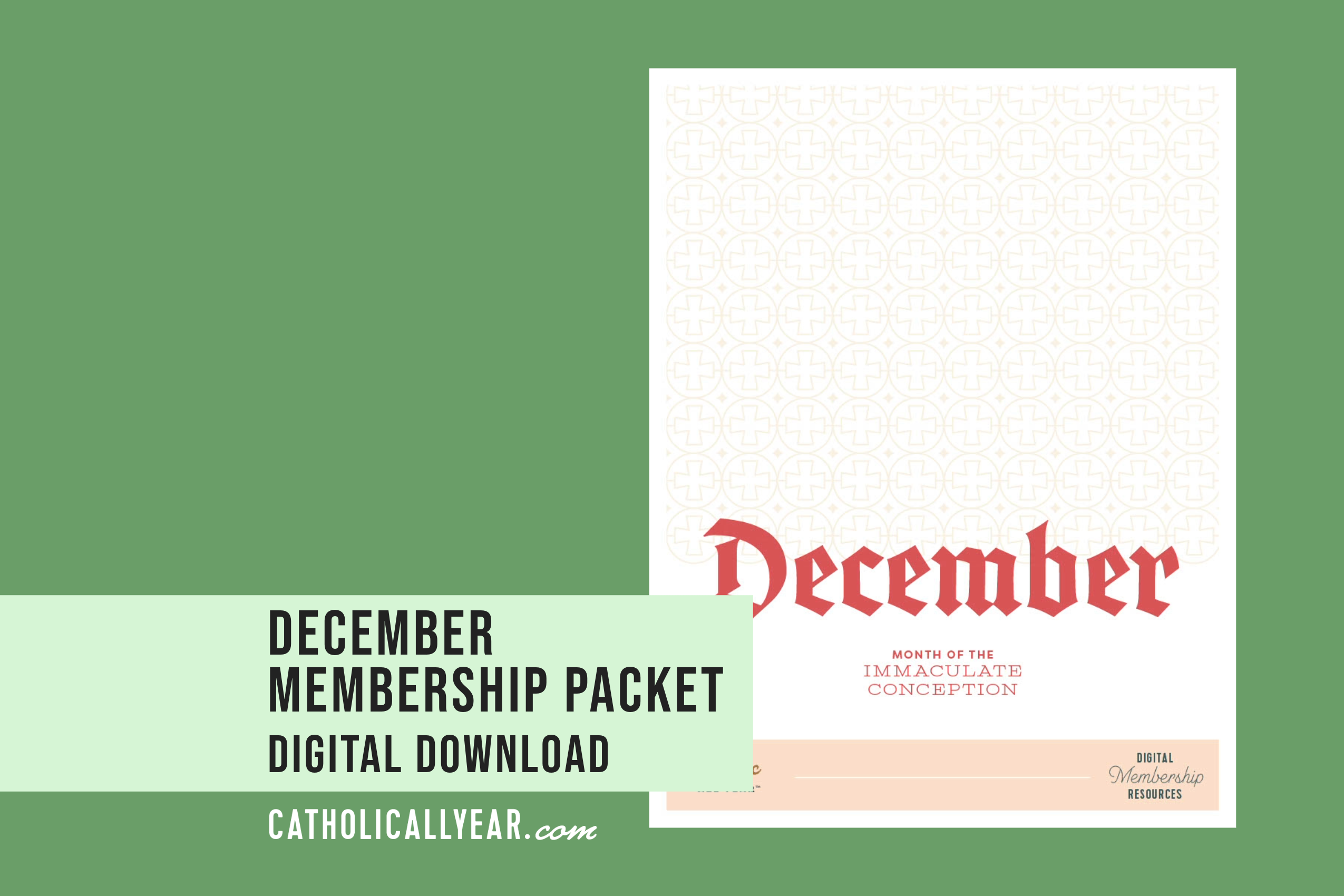 December Membership Packet