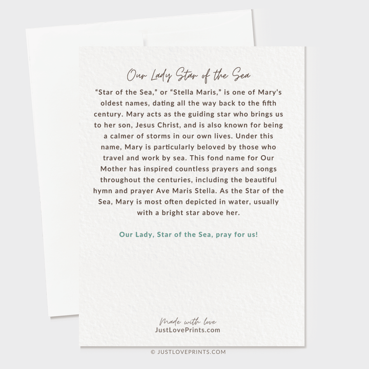 Our Lady Star of the Sea Greeting Card