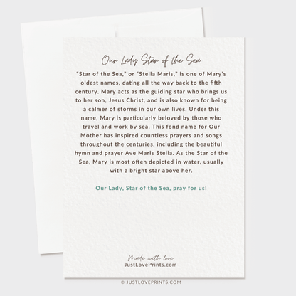 Our Lady Star of the Sea Greeting Card