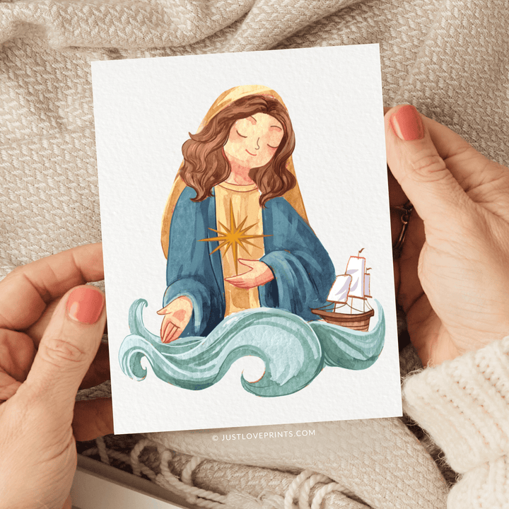 Our Lady Star of the Sea Greeting Card