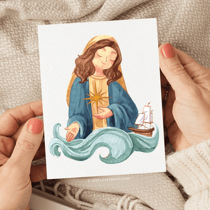 Our Lady Star of the Sea Greeting Card