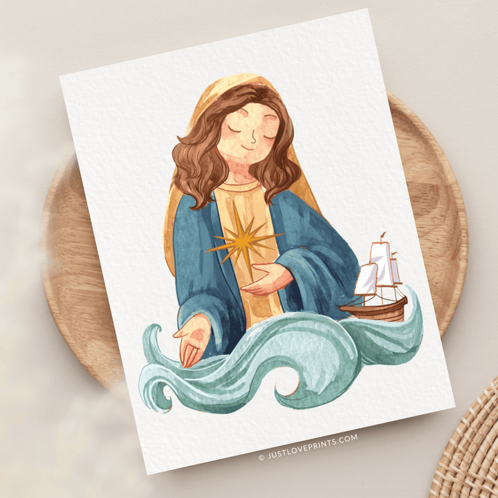 Our Lady Star of the Sea Greeting Card