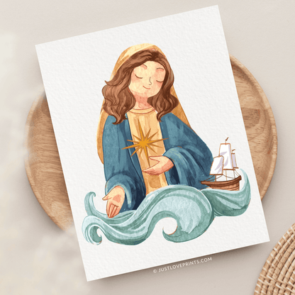 Our Lady Star of the Sea Greeting Card