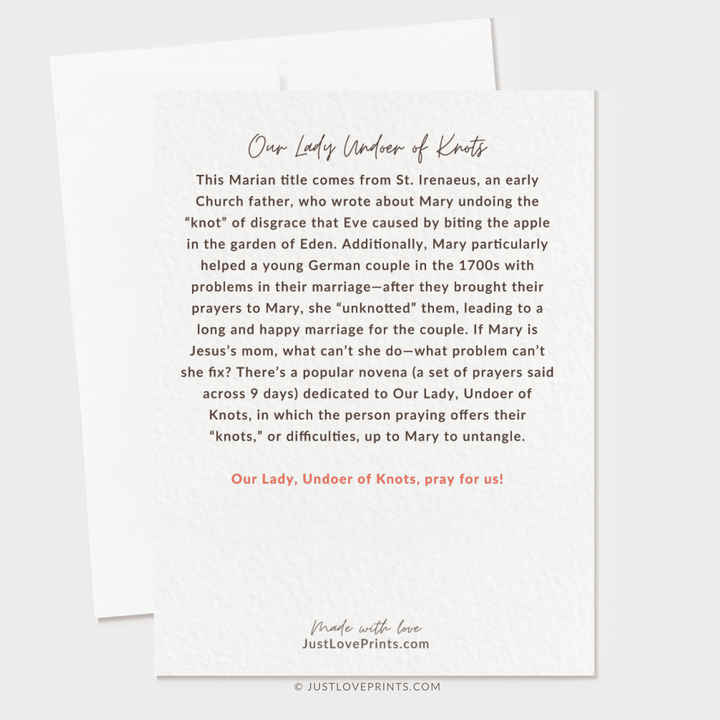 Our Lady Undoer of Knot Greeting Card