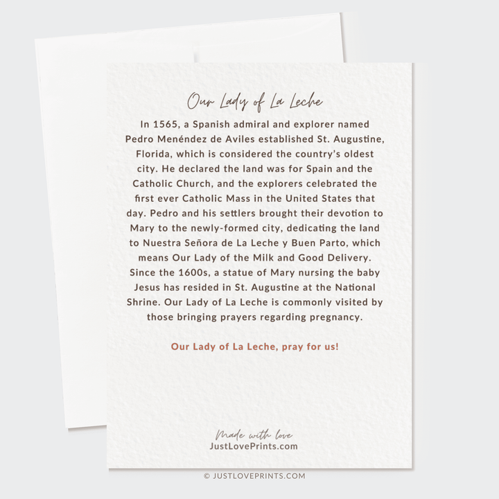 Our Lady of La Leche Greeting Card