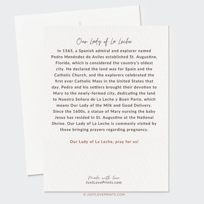 Our Lady of La Leche Greeting Card