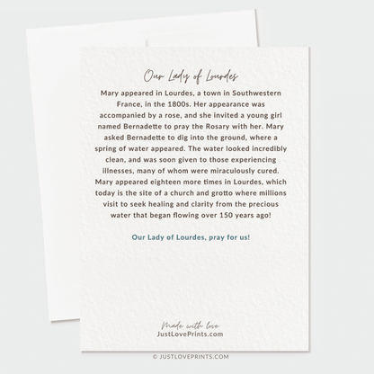 Our Lady of Lourdes Greeting Card