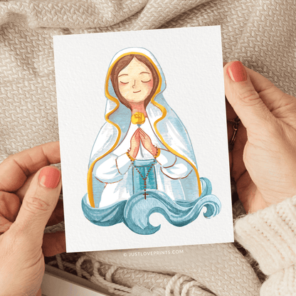 Our Lady of Lourdes Greeting Card