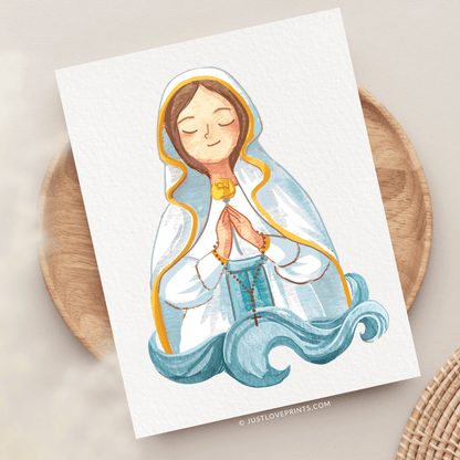 Our Lady of Lourdes Greeting Card