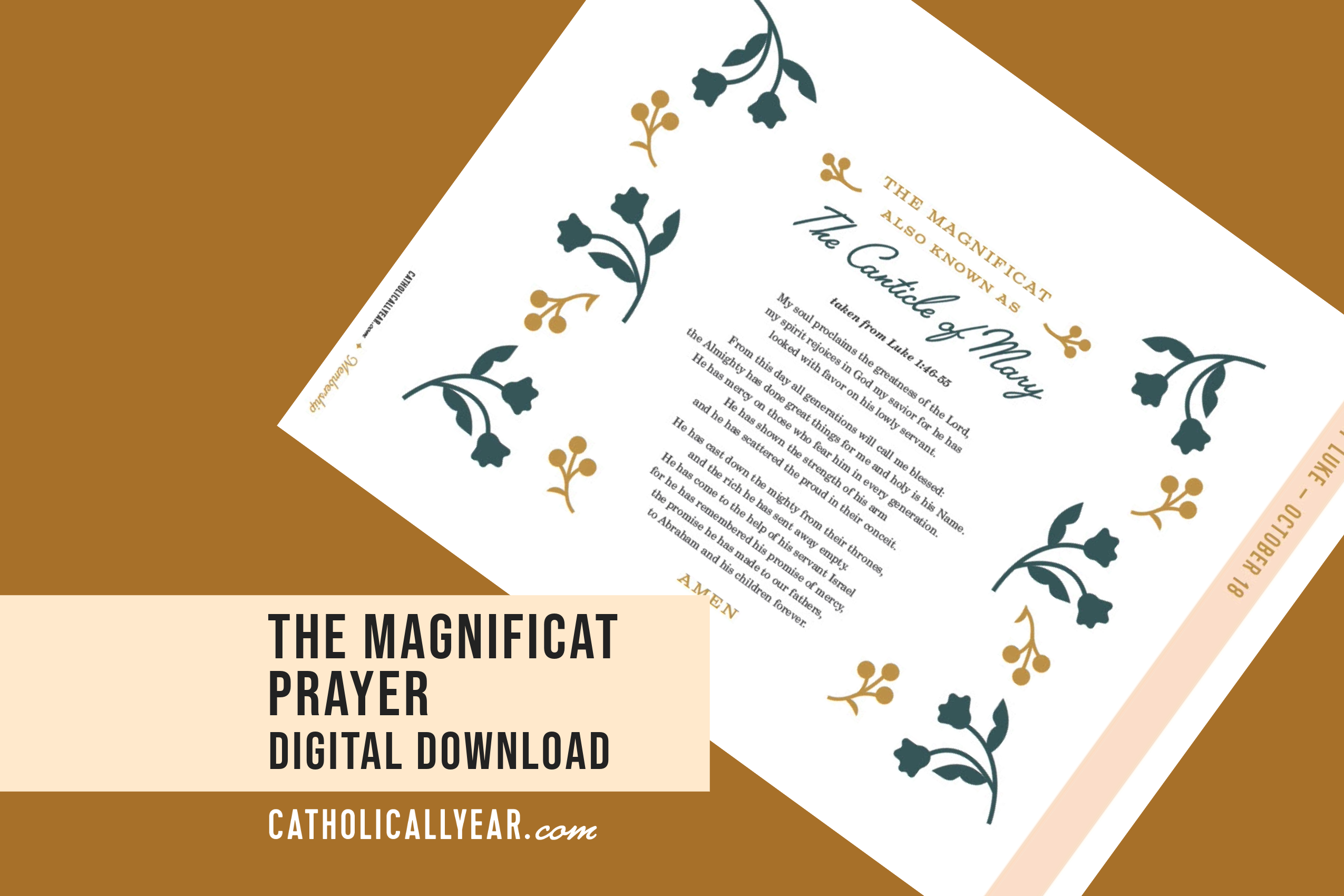 The Magnificat Prayer {Digital Download} – The Catholic All Year ...