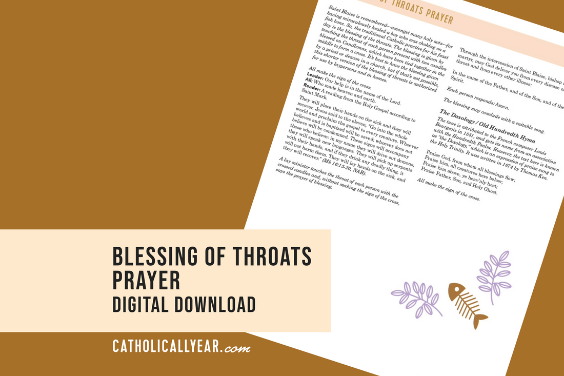 Blessing of Throats {Digital Download}