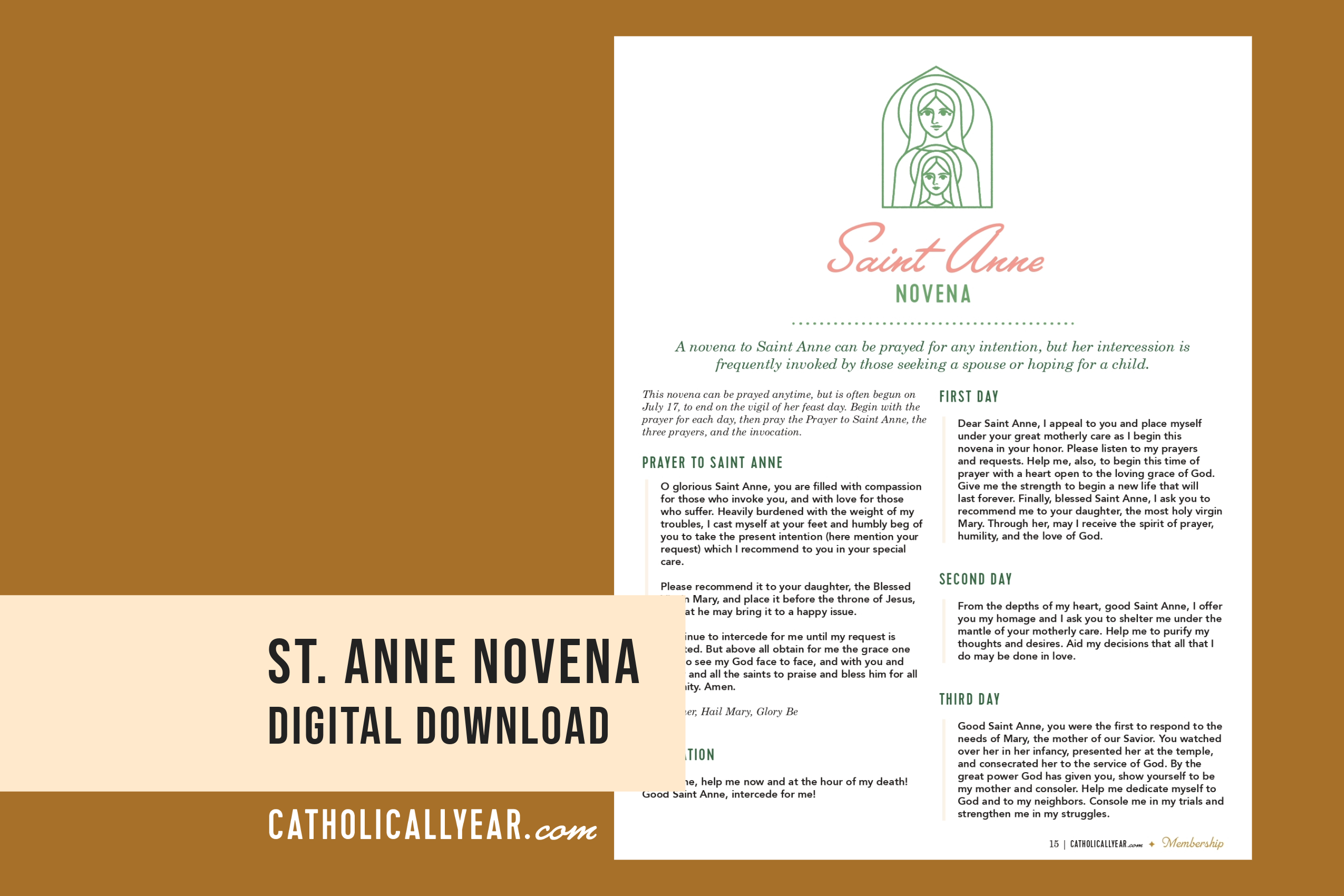 St. Anne Novena {Digital Download}