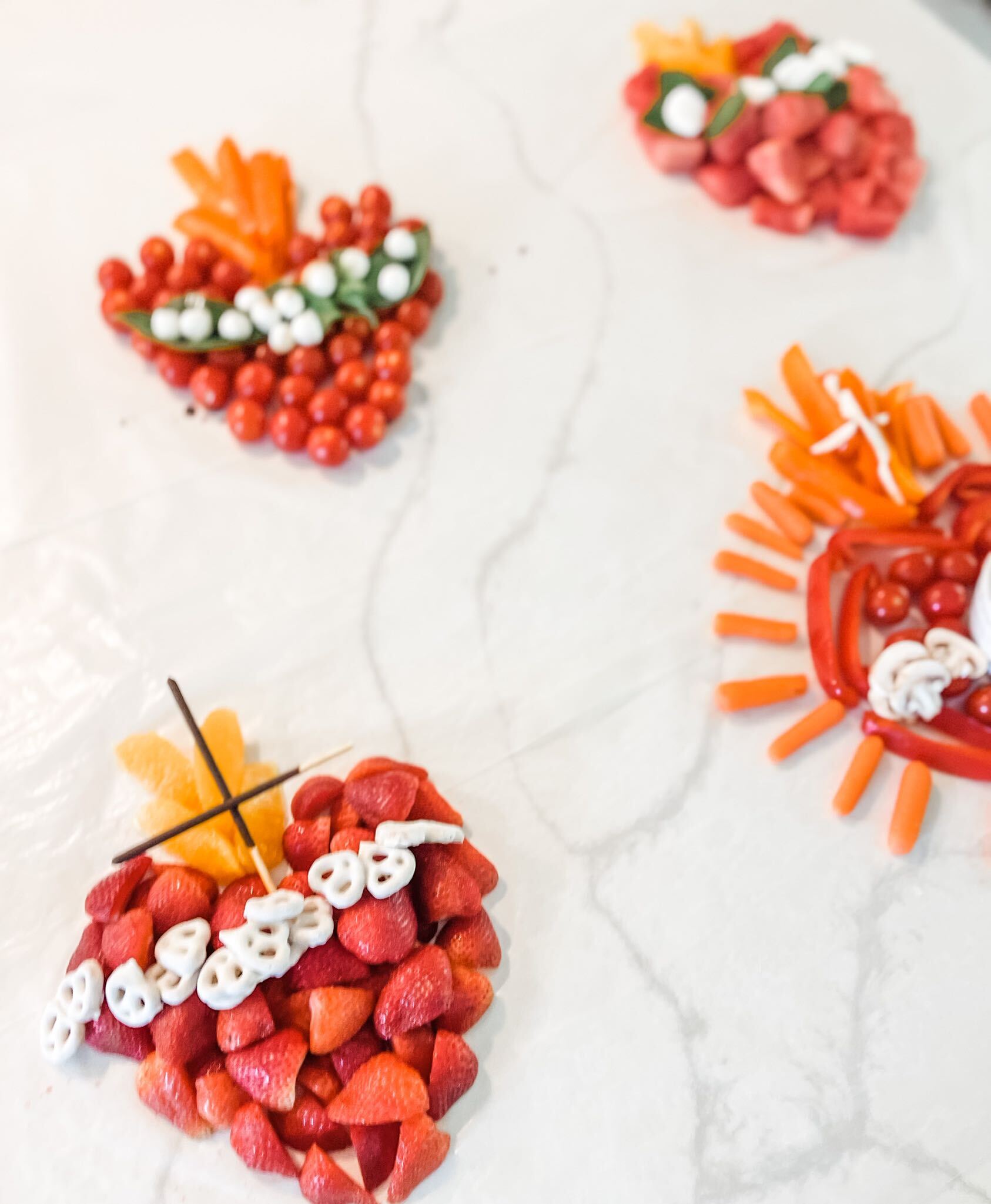 Sacred and Immaculate Heart Veggie and Fruit Platters