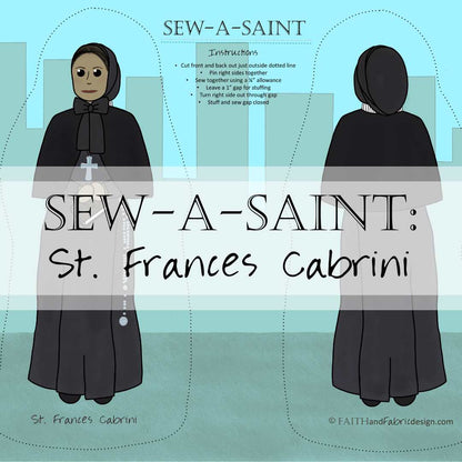 Sew-a-Saint: St. Frances Cabrini (Fabric)