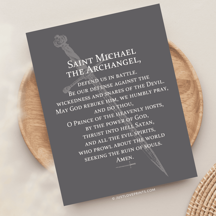 St. Michael Prayer Greeting Card