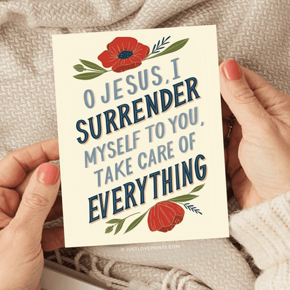 Surrender to Jesus Greeting Card
