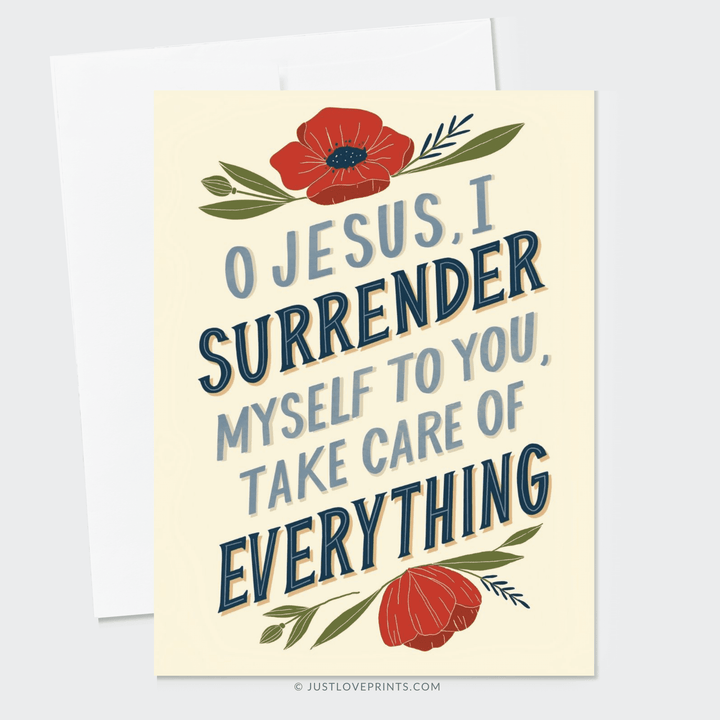 Surrender to Jesus Greeting Card