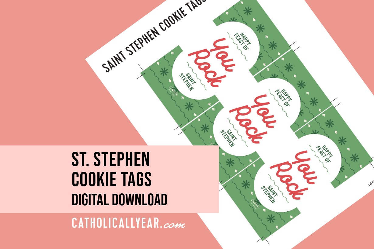 St. Stephen Cookie Tags Activity {Digital Download}