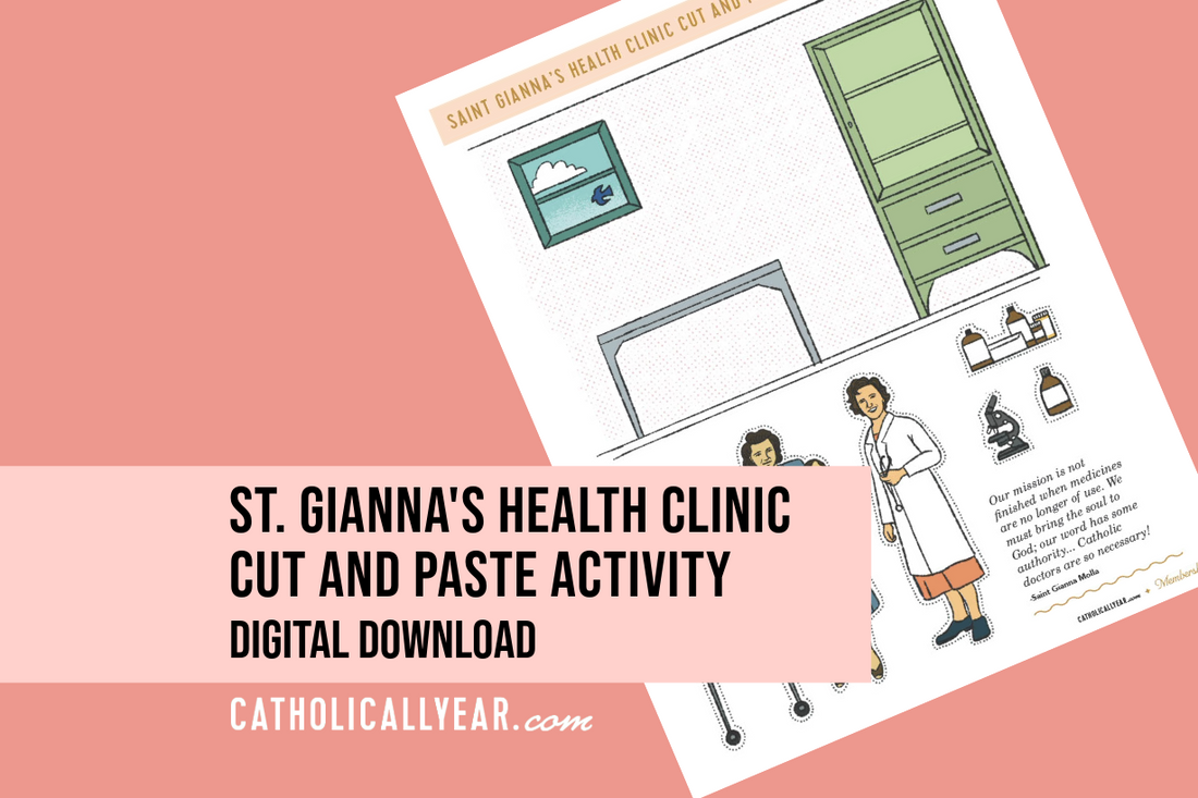 St. Gianna’s Health Clinic Cut and Paste Activity {Digital Download}