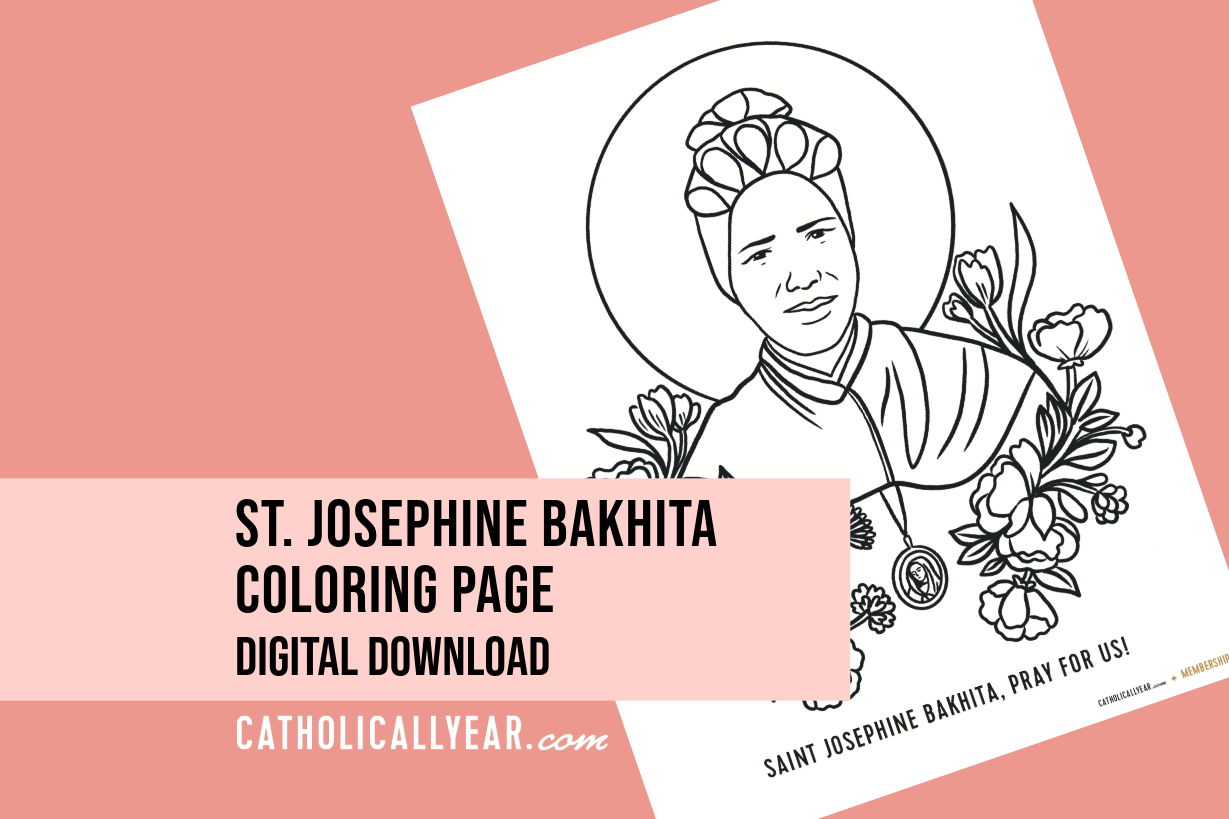 St. Josephine Bakhita Coloring Page {Digital Download}