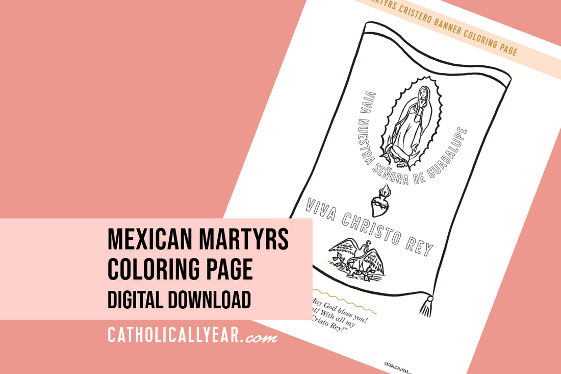 Mexican Martyrs Coloring Page {Digital Download}