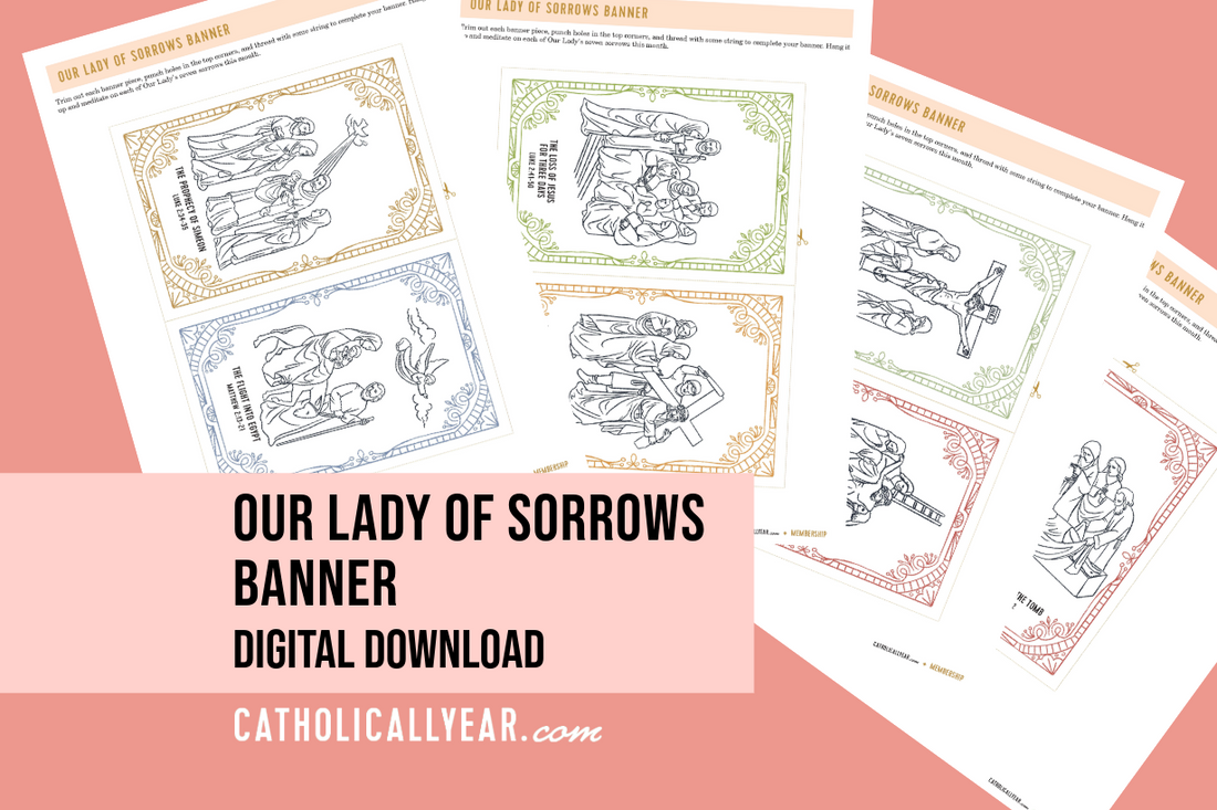 Our Lady of Sorrows Banner {Digital Download}