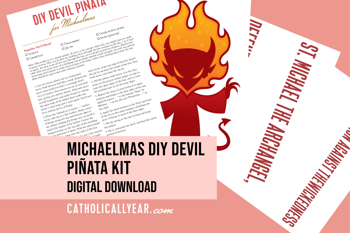 Michaelmas DIY Devil Piñata Kit {Digital Download}