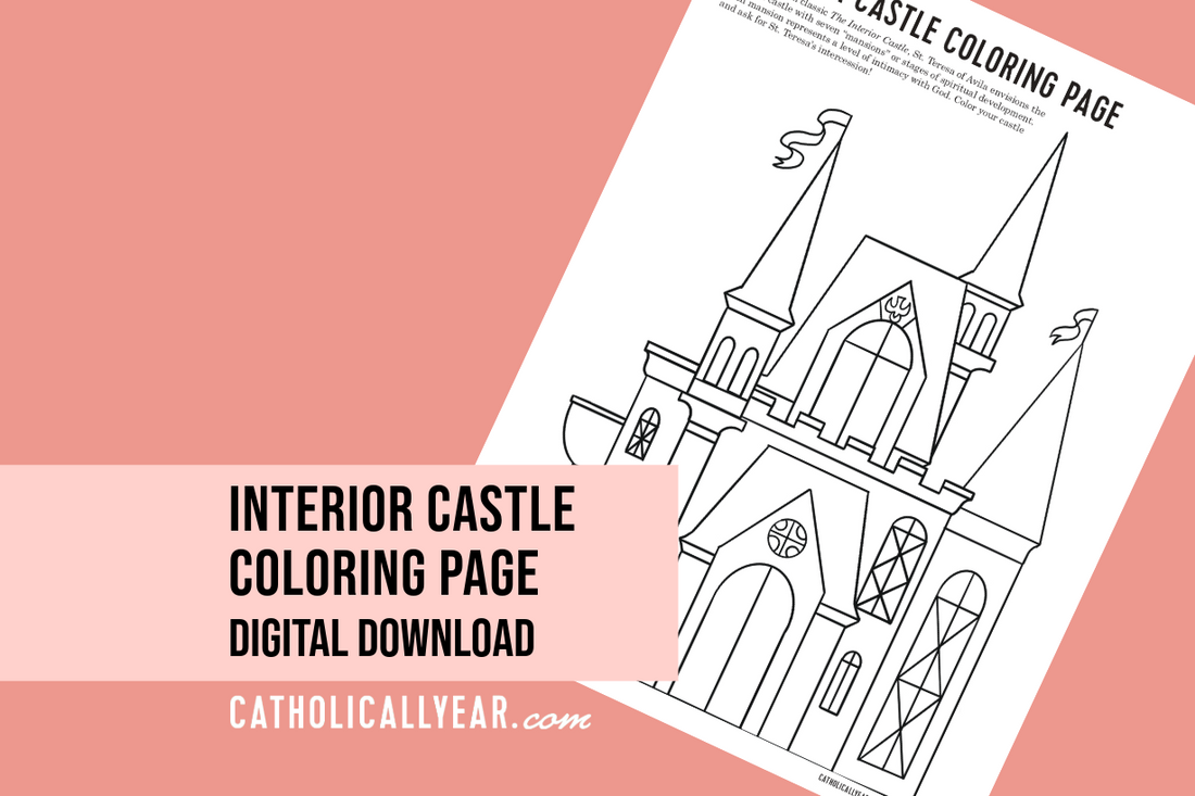 Interior Castle Coloring Page {Digital Download}