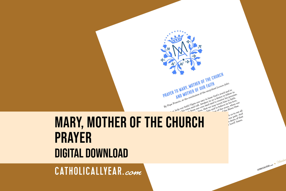 Mary, Mother of the Church Prayer {Digital Download}