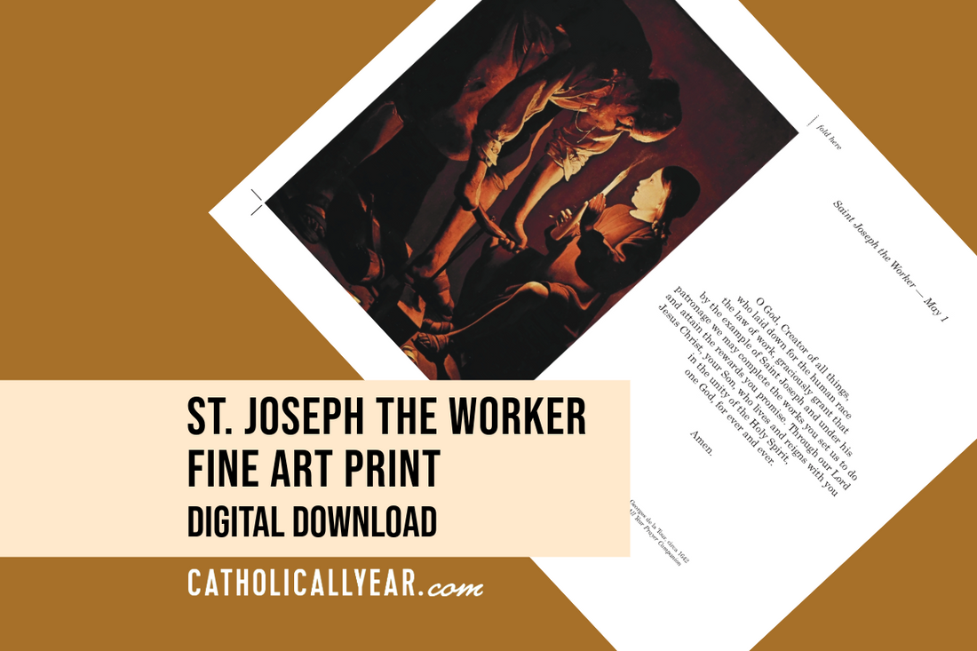St. Joseph the Worker Fine Art Print {Digital Download}