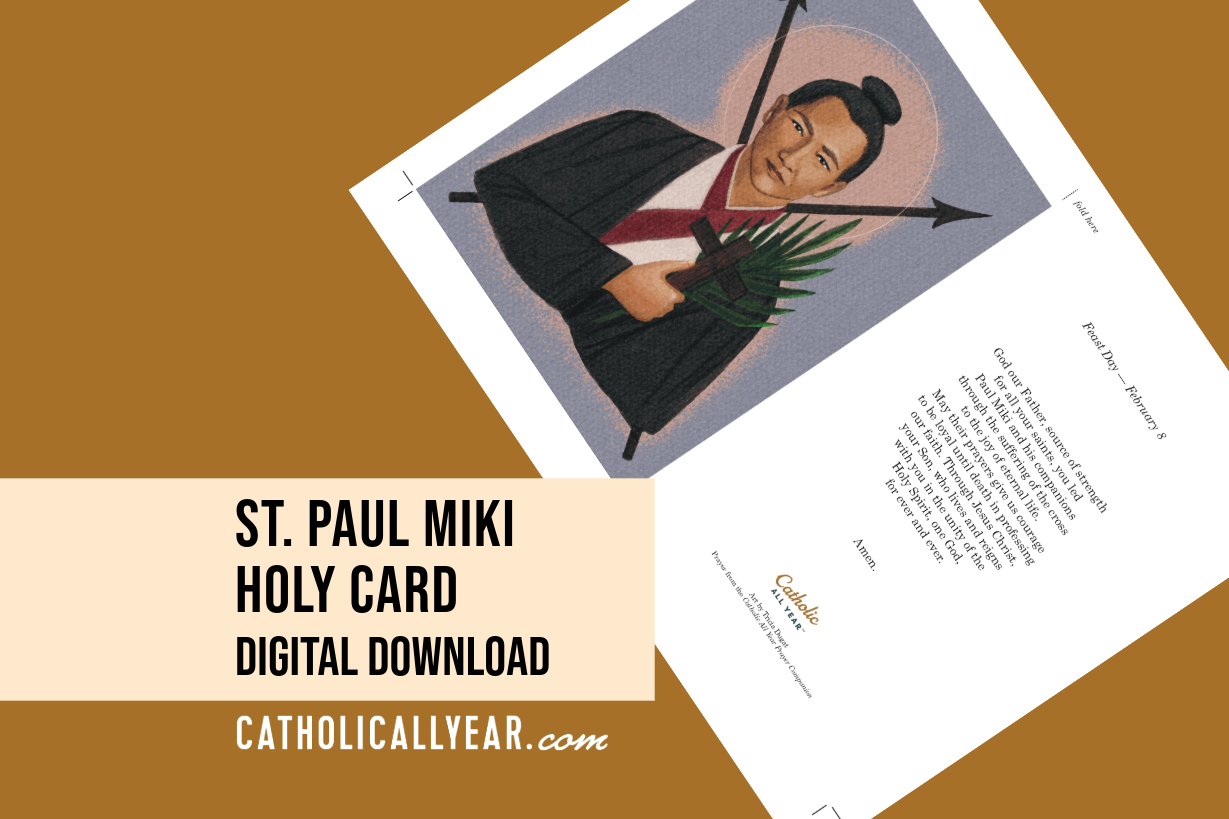 St. Paul Miki Holy Card {Digital Download}