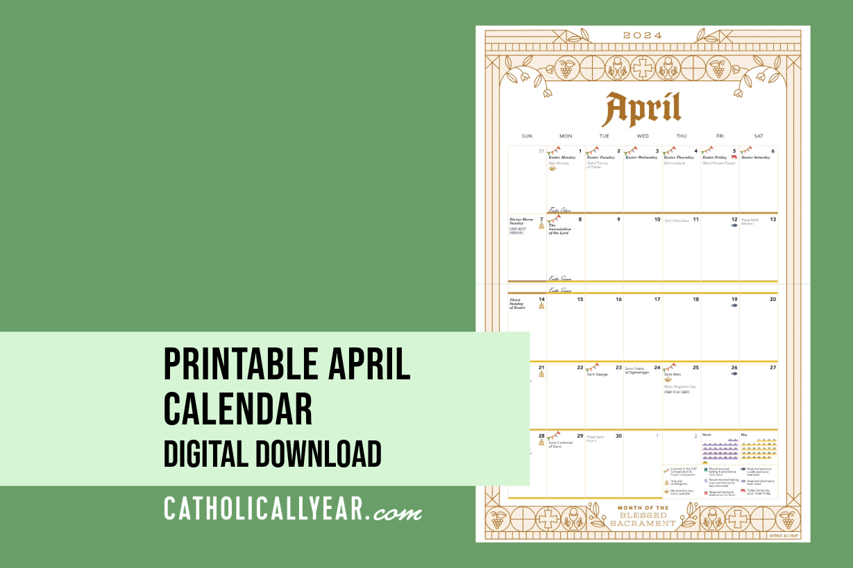 Printable April Calendar