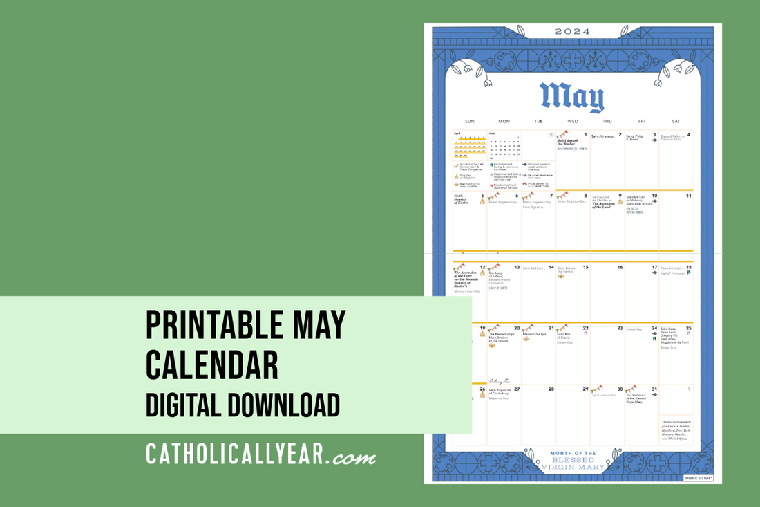 Printable May Calendar