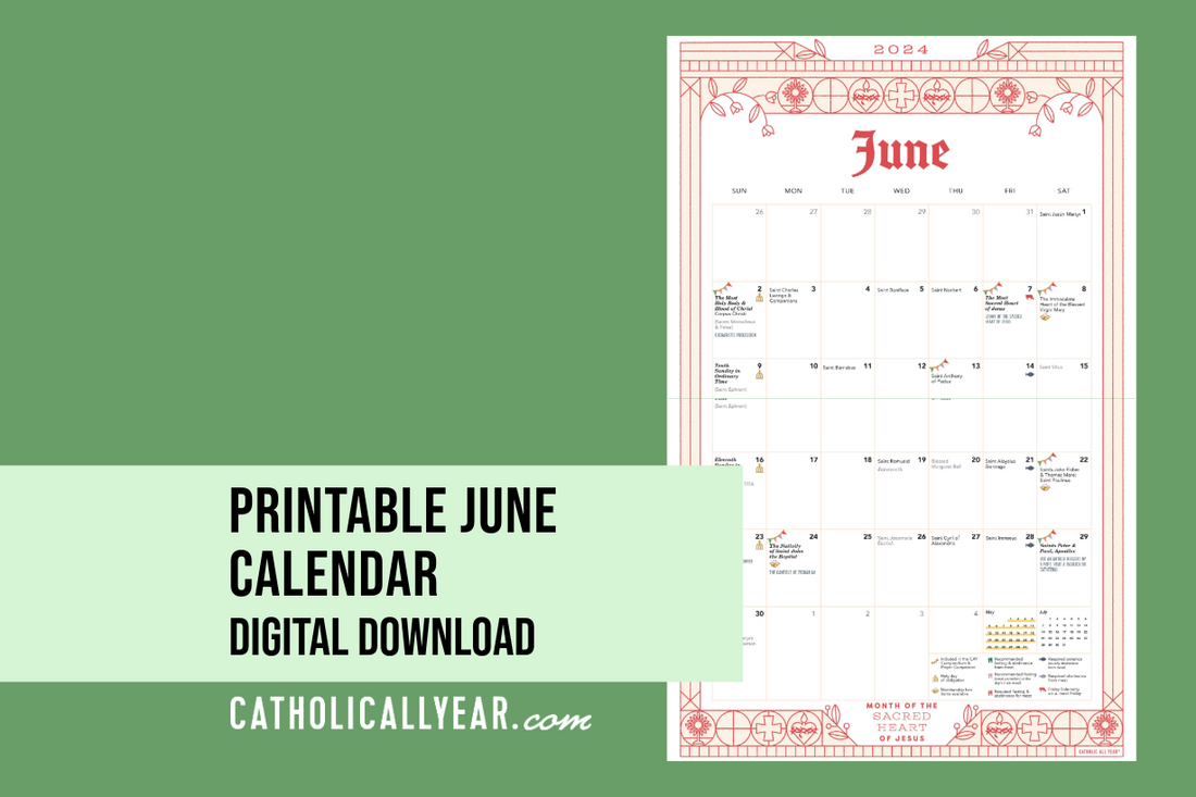 Printable June Calendar