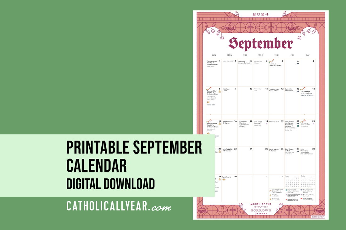 Printable September Calendar