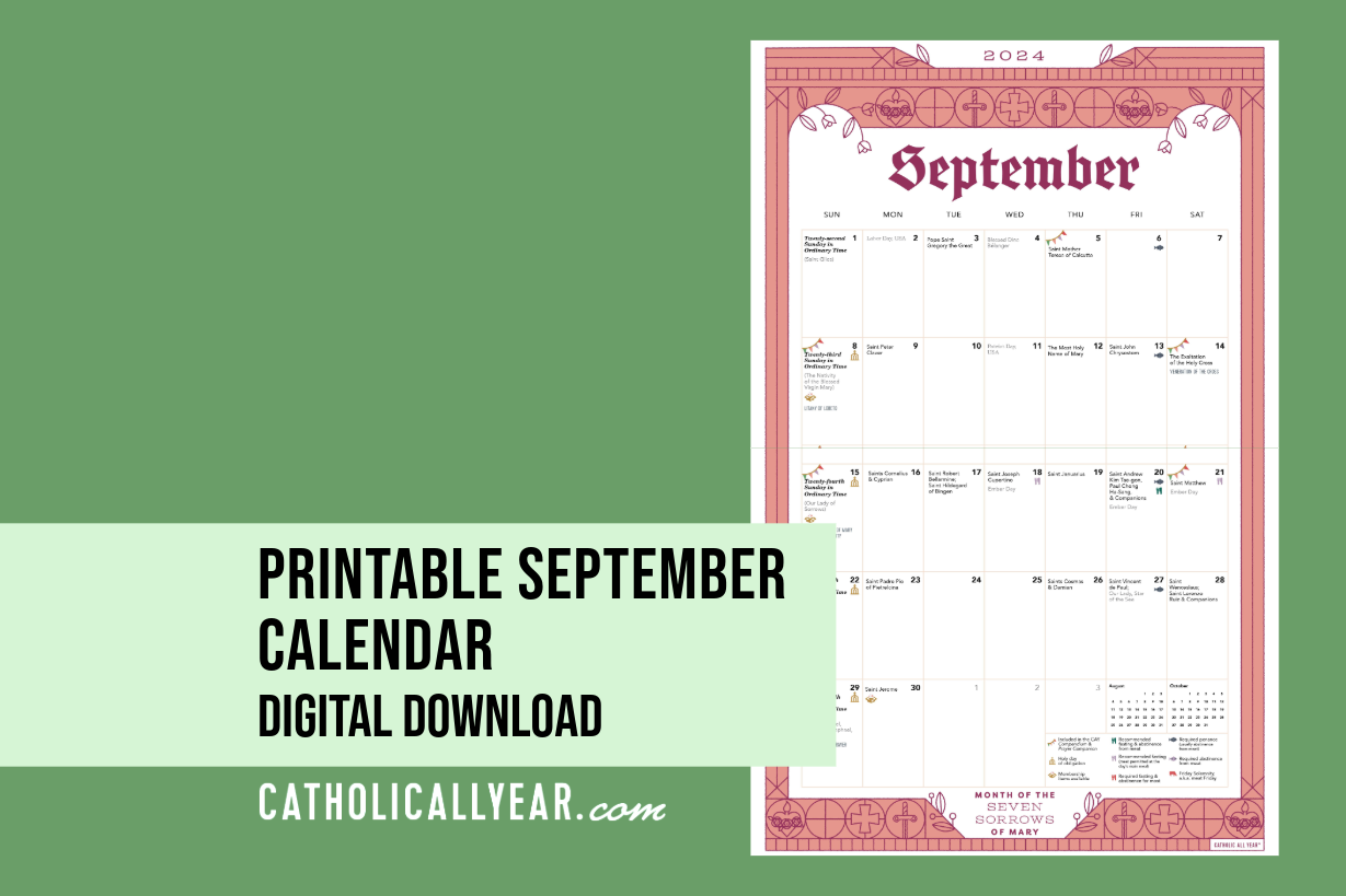 Printable September Calendar