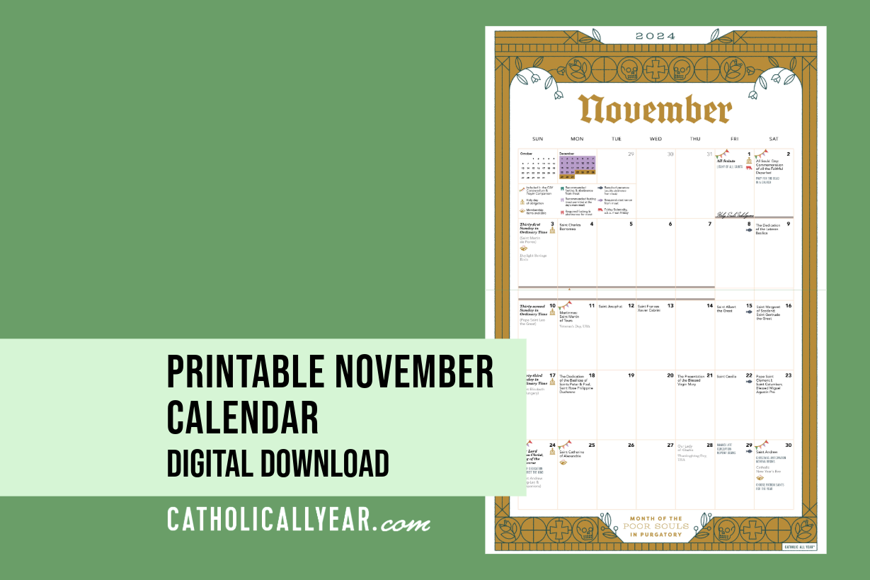 Printable November Calendar