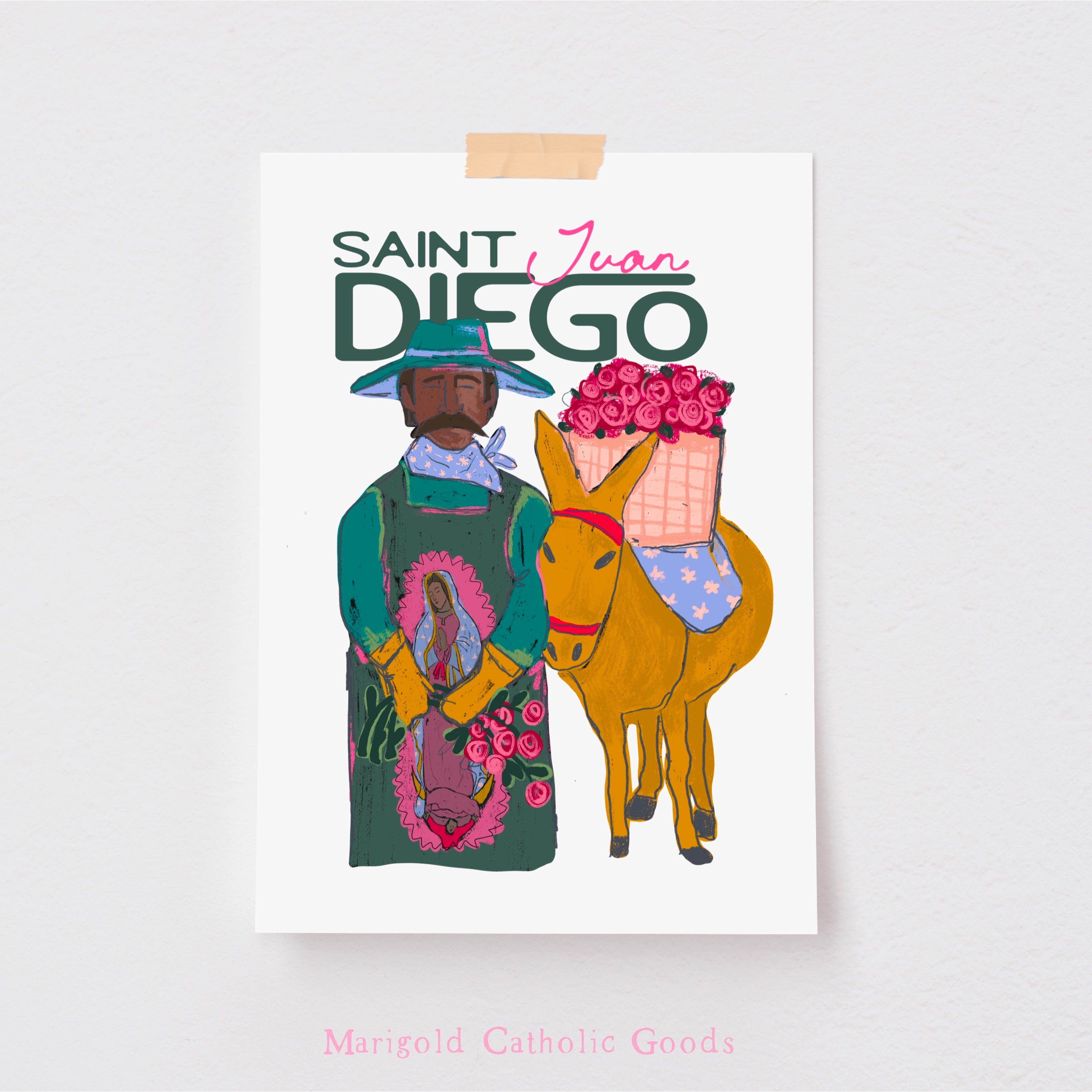 Saint Juan Diego Print 5x7