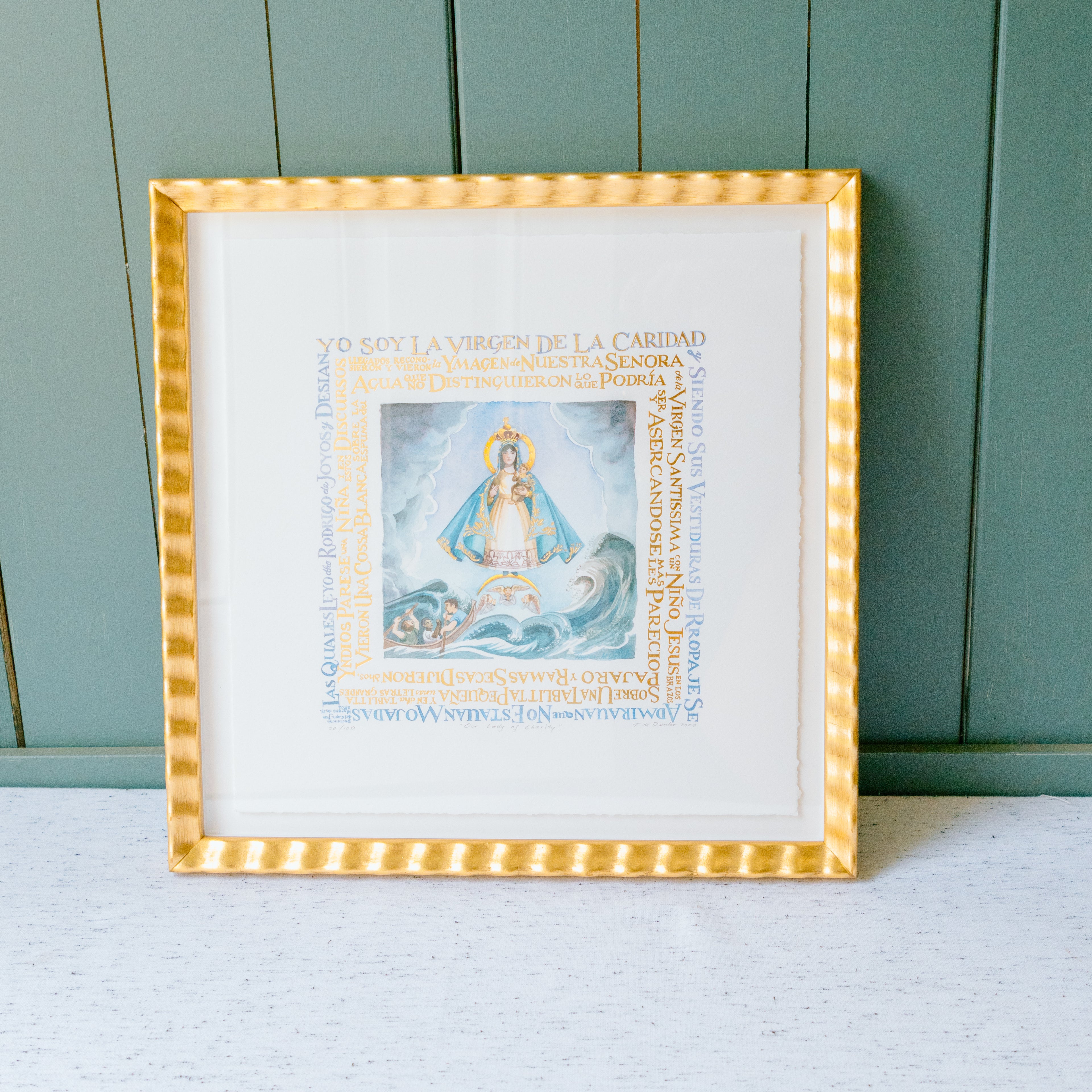 Heirloom Our Lady of Charity Print Framed
