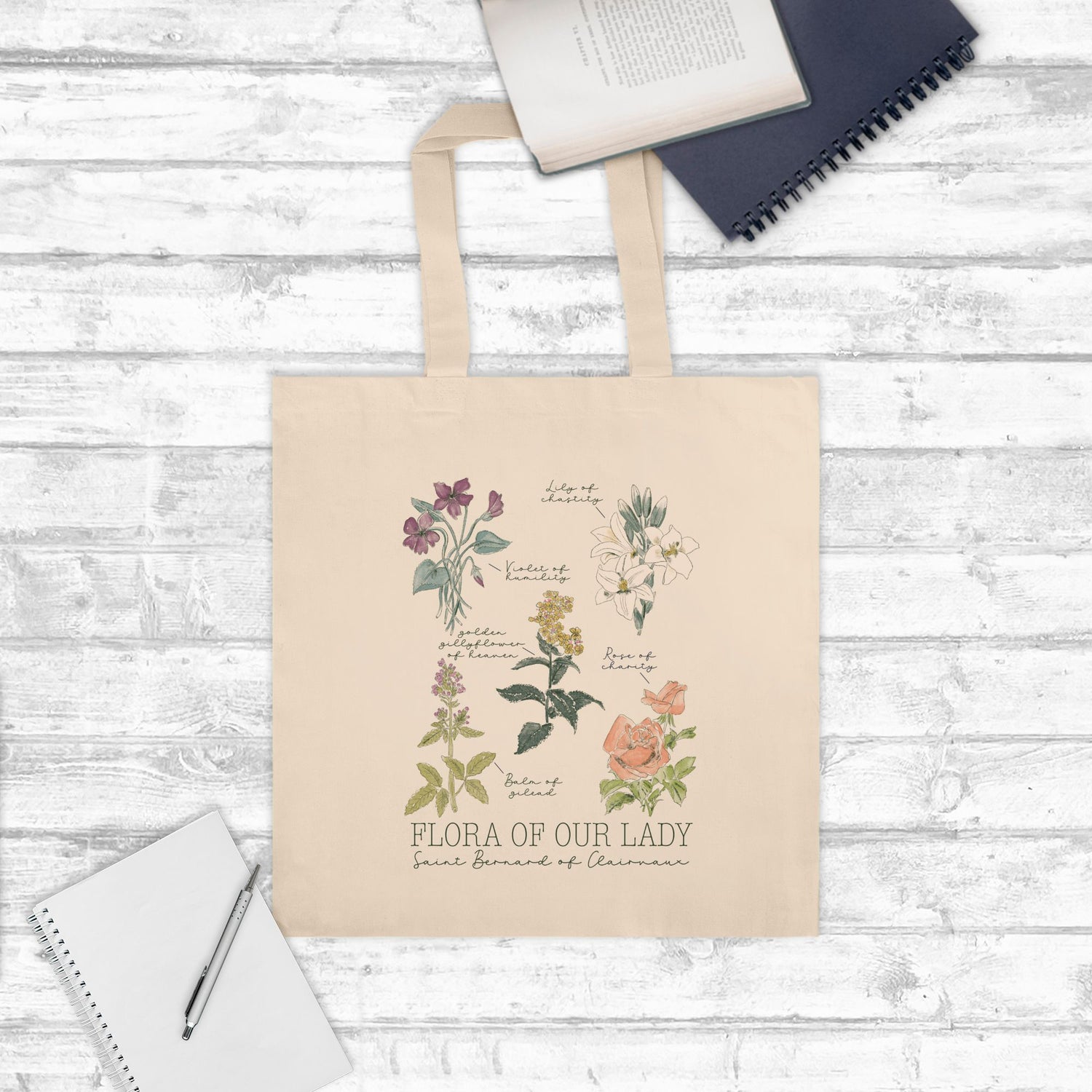 Flora of Our Lady Tote Bag