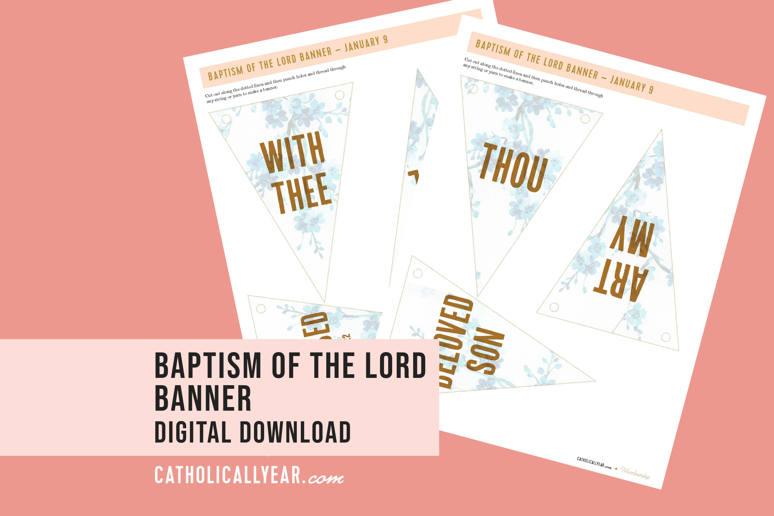 The Baptism of the Lord Banner {Digital Download}