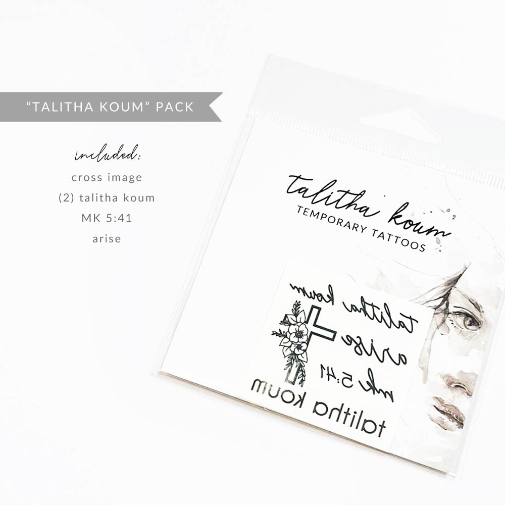 &quot;Talitha Koum Collection&quot; Temporary Tattoos