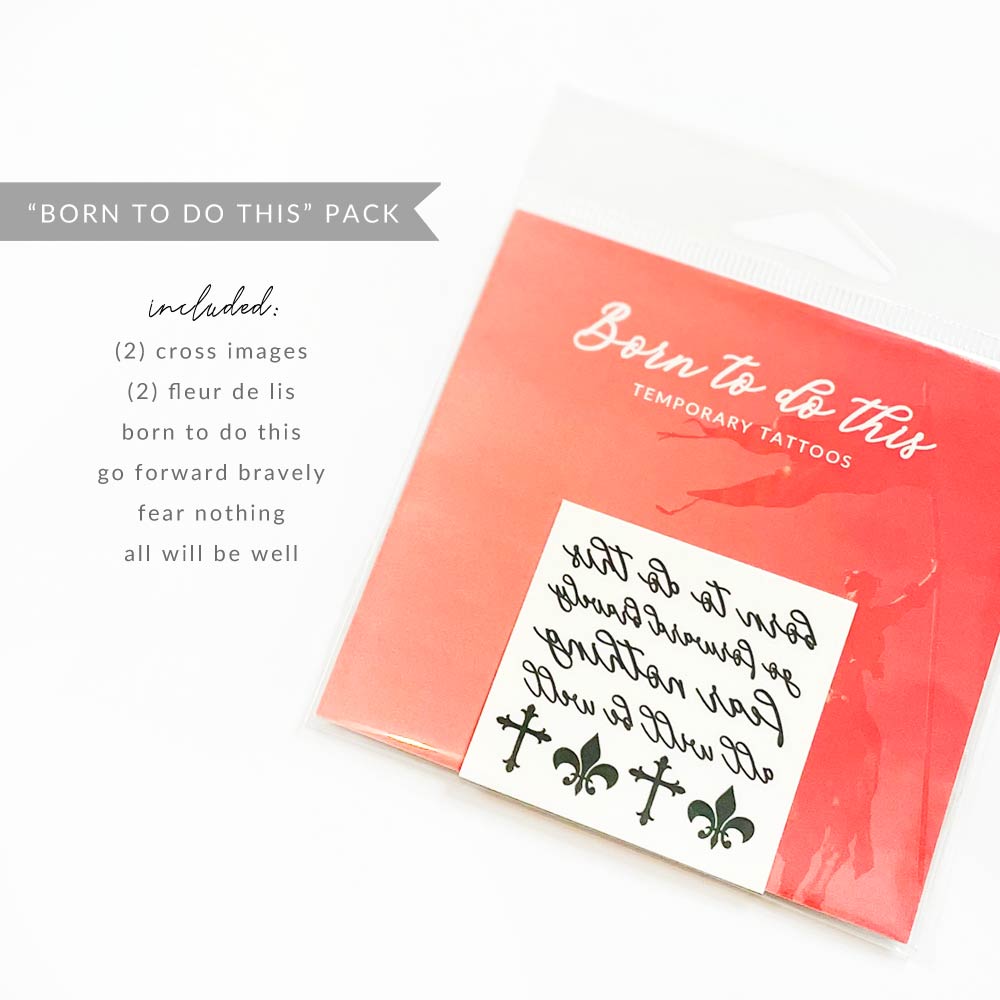 &quot;Born To Do This Collection&quot; Temporary Tattoos