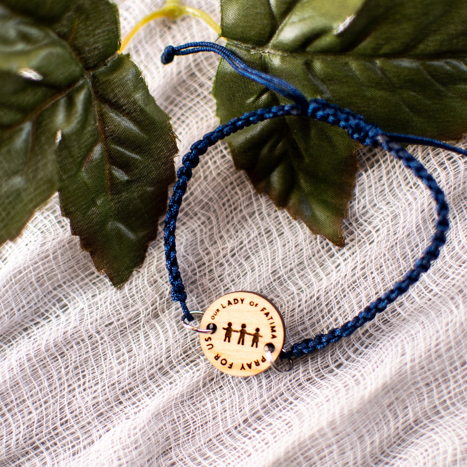 Wooden Devotion Medal Bracelet