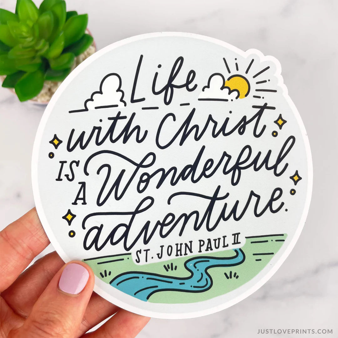 Life with Christ Car Magnet