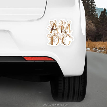 AMDG Car Magnet