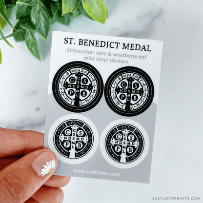 Mini St. Benedict Medal Sticker Sheet