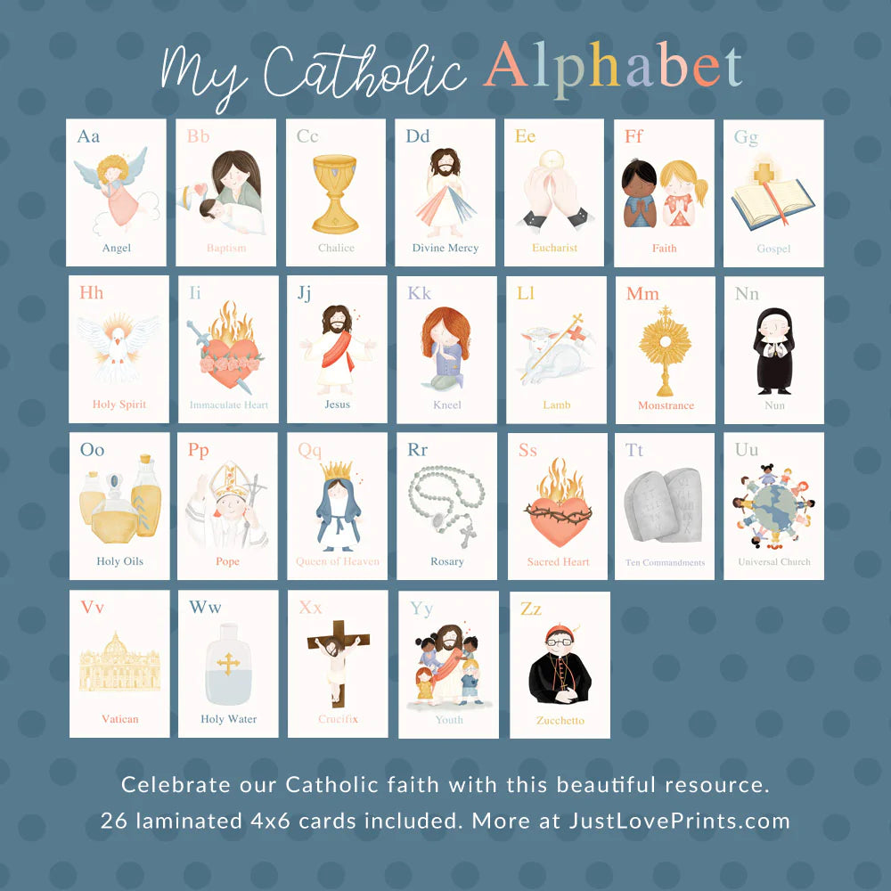 ABC 4x6 Cards - Just Love Prints – The Catholic All Year Marketplace